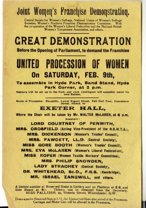 Mud March Suffragists