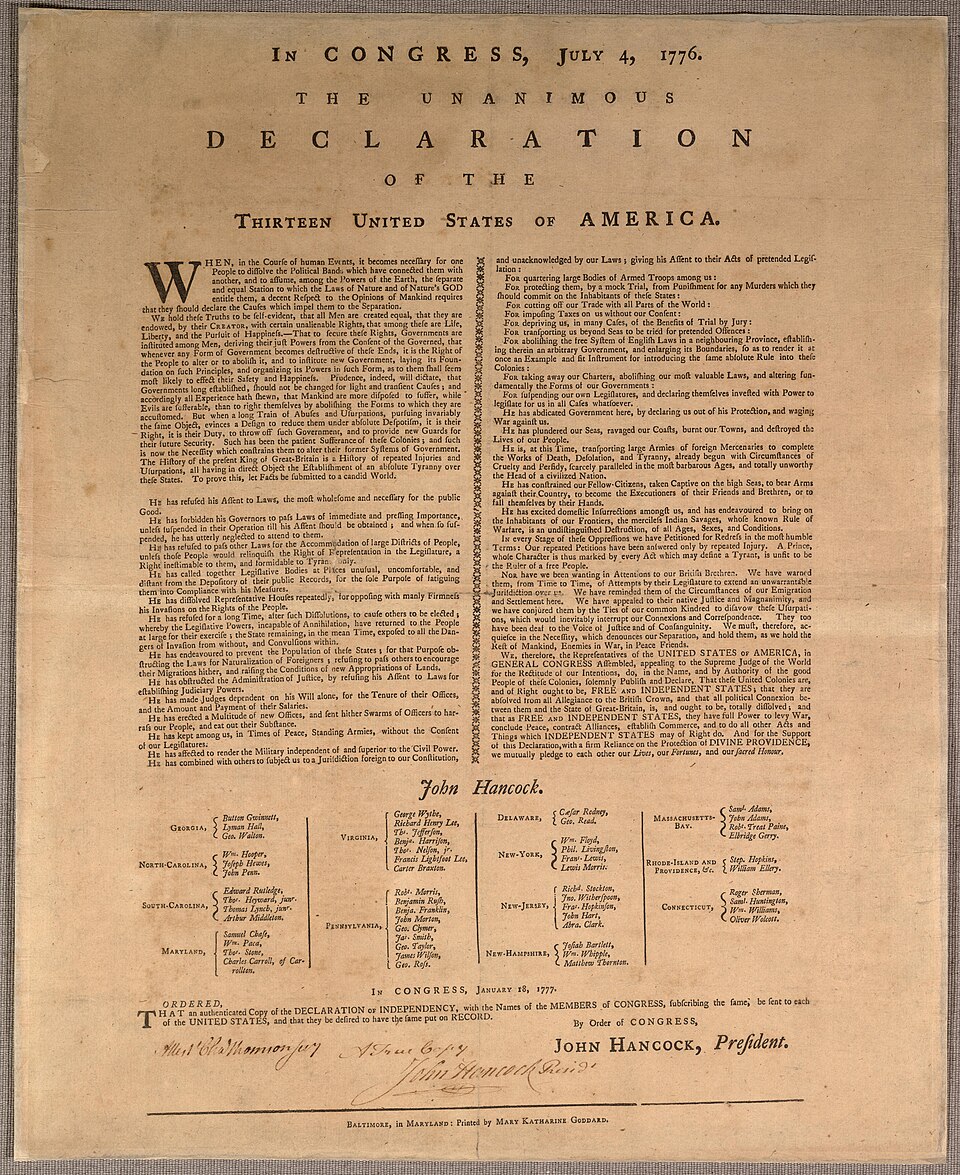 Goddard broadside