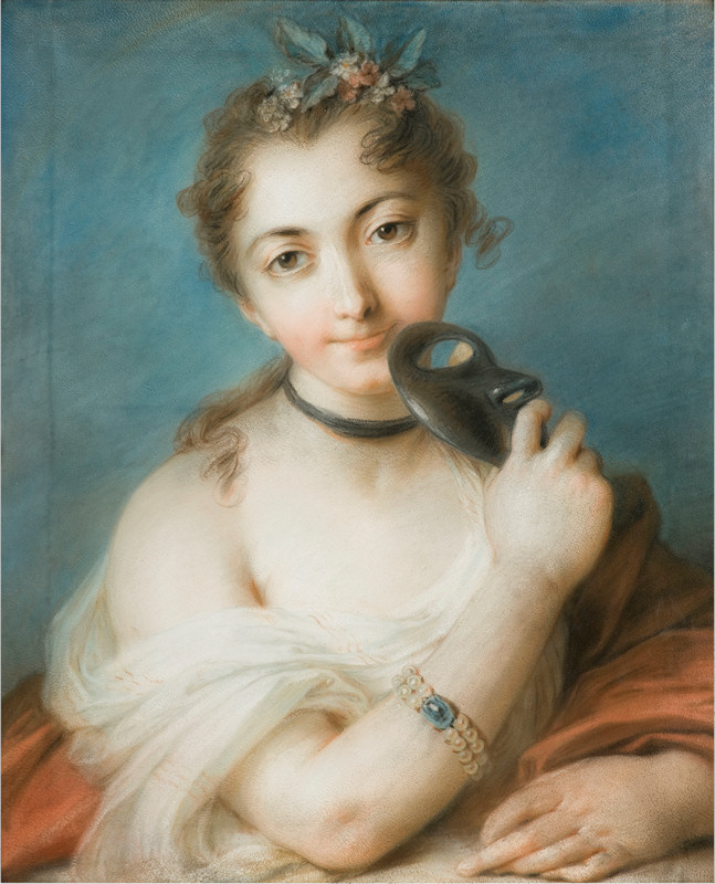 Artgate Fondazione Cariplo - Carriera Rosalba, Ritratto femminile con maschera