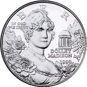 1999 Dolley Madison Proof Obv