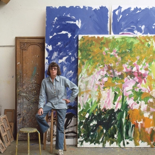 Joan Mitchell in her Vétheuil studio, 1983