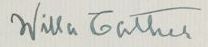 Cather signature