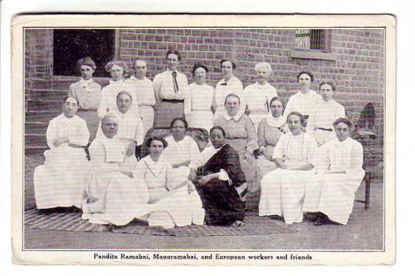 Pandita Ramabai, Manoramabai, and European workers and friends