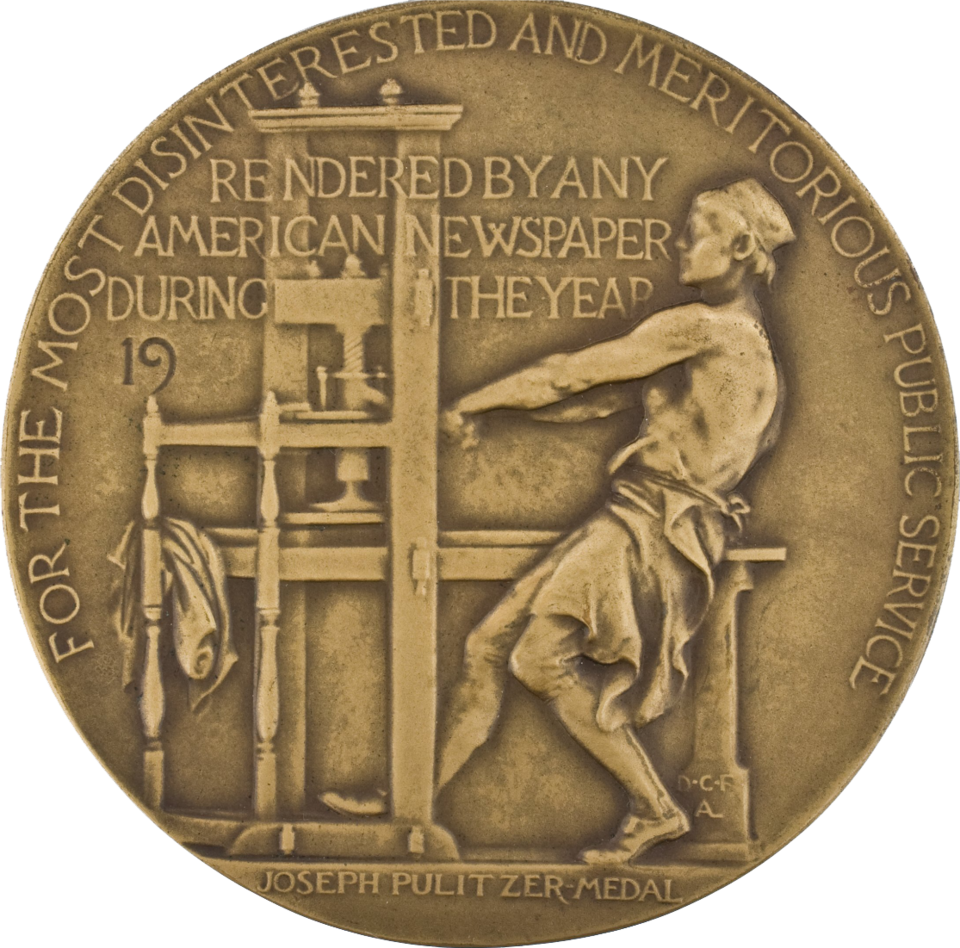 Pulitzer Medal - reverse