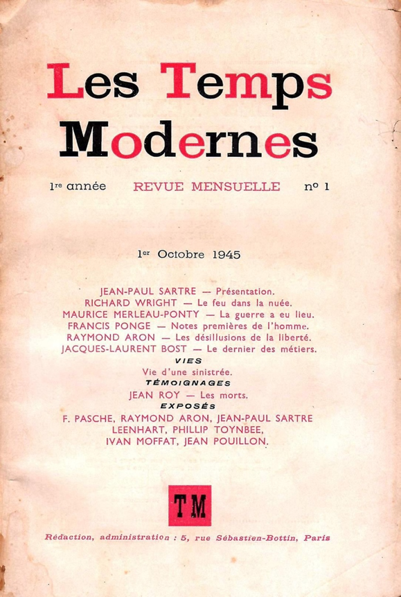 Les Temps modernes n°1 oct. 1945