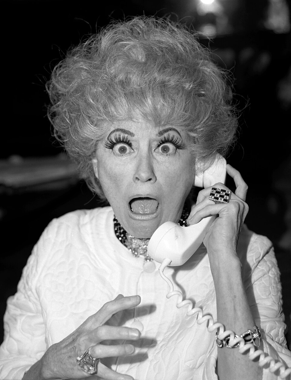 Phyllis Diller by Allan Warren