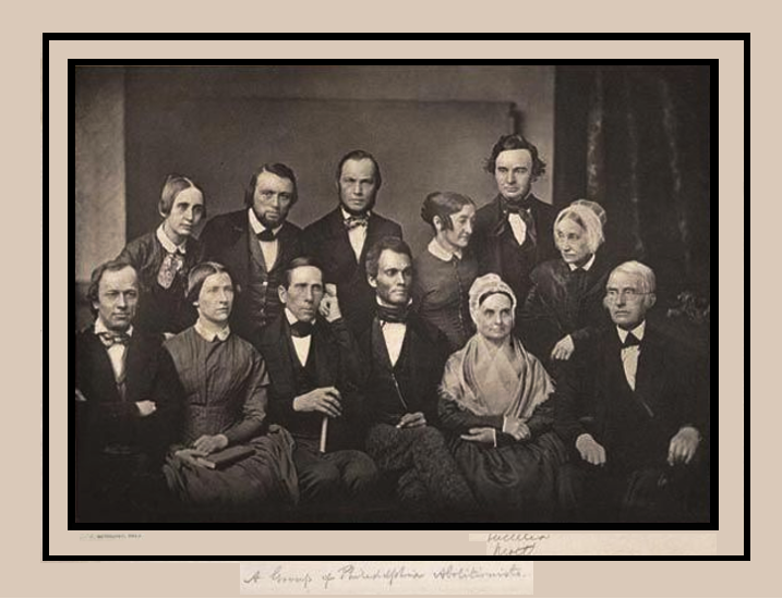 1851 photograph of Philadelphia abolitionists, Pennsylvania Abolition Society fonded april 14th 1775