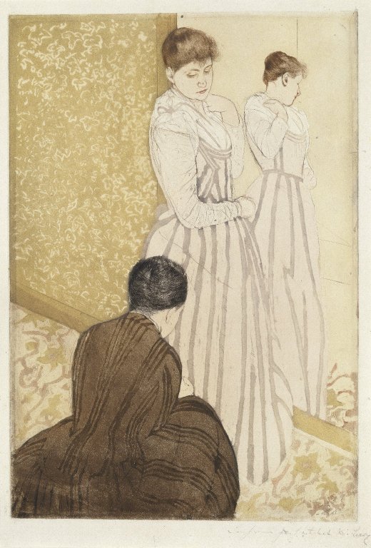 Brooklyn Museum - The Fitting - Mary Cassatt - overall