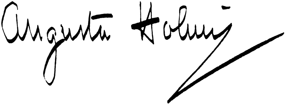 Signature Augusta Holmès