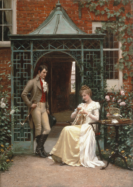 Edmund Blair Leighton - On the Threshold