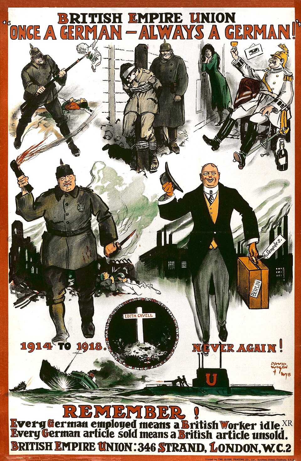 British Empire Union WWI poster
