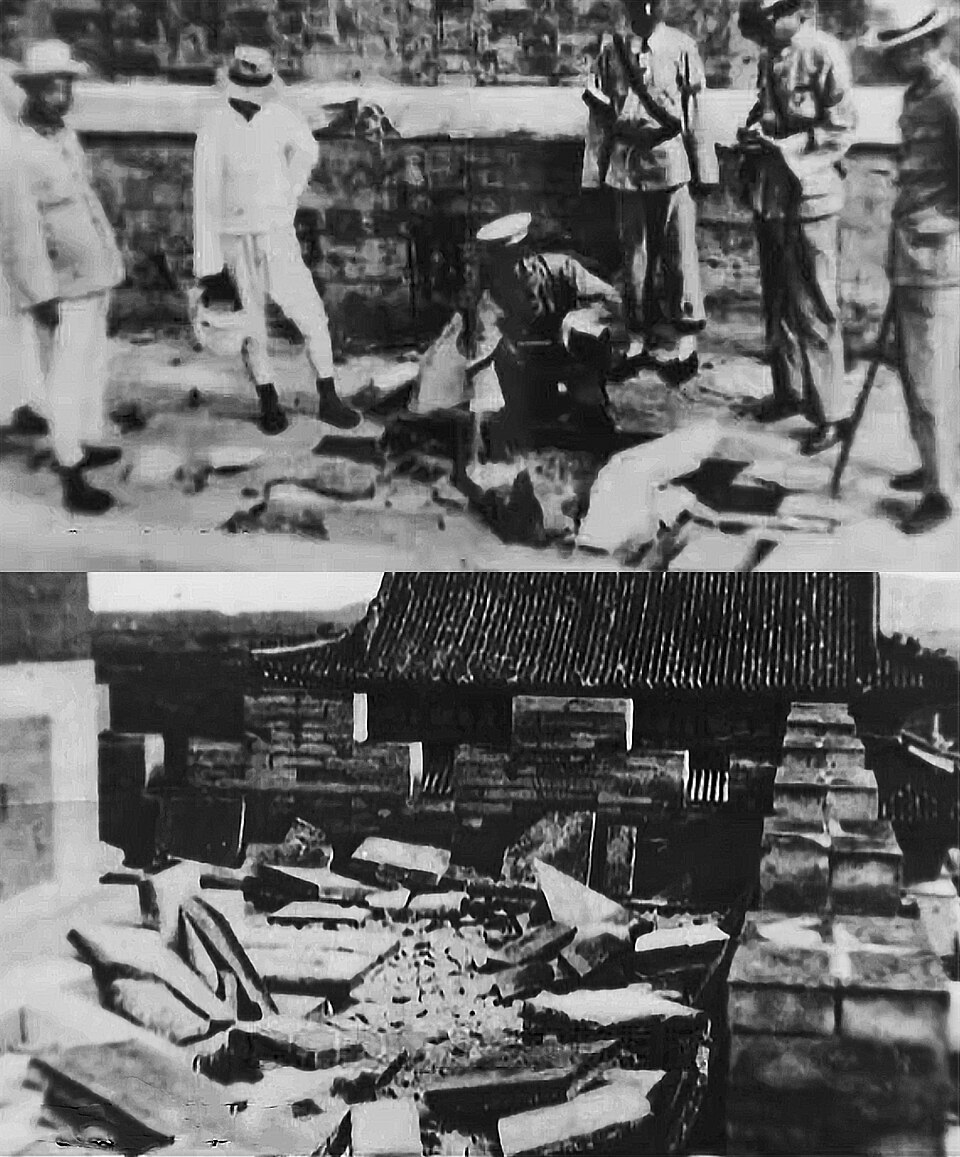 1928 DingDongLing Looting Damage