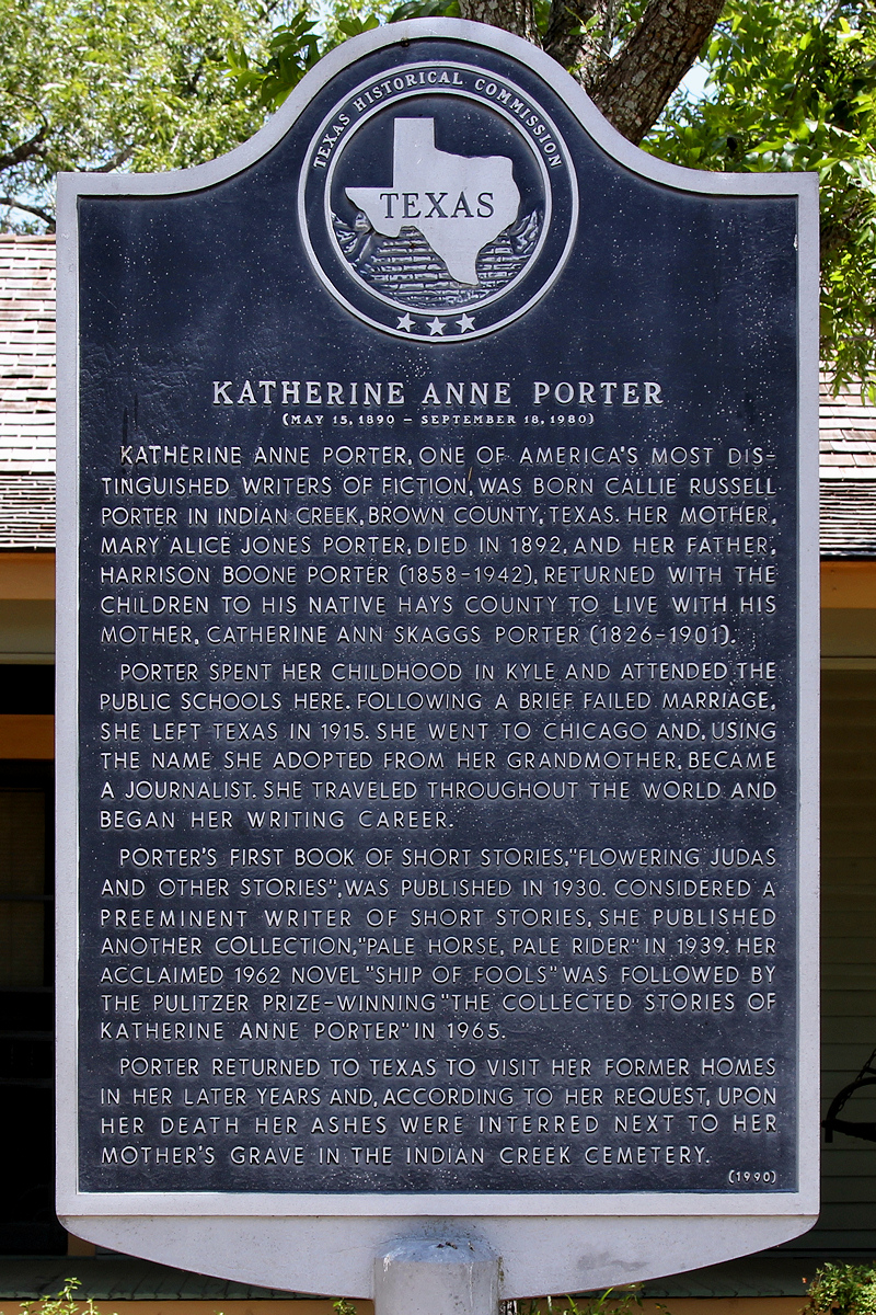 Katherine Anne Porter Historical Marker