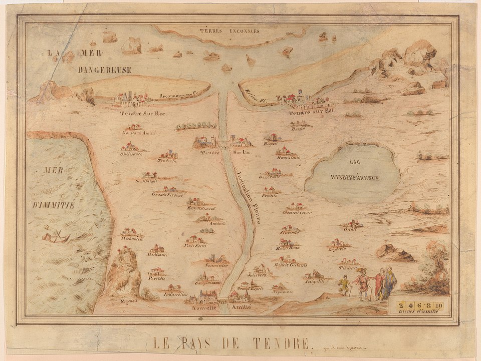 Scudery, Le Pays de Tendre, 1800, Cornell, CUL PJM 1029 01